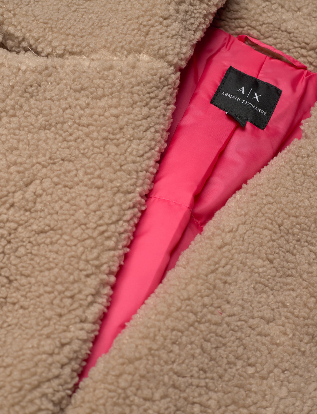 Armani pink fur clearance coat