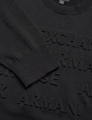 Armani Exchange - PULLOVER - megztinis su apvalios formos apykakle - 1200-black - 2