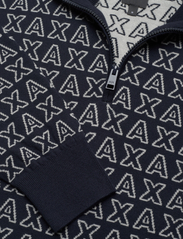 Armani Exchange - PULLOVER - megztinis su apvalios formos apykakle - 25ey-navy bold outline lo - 2