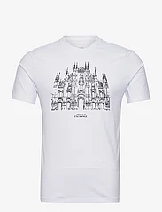 Armani Exchange - T-SHIRT - t-shirts à manches courtes - 21cq-white/milan - 0