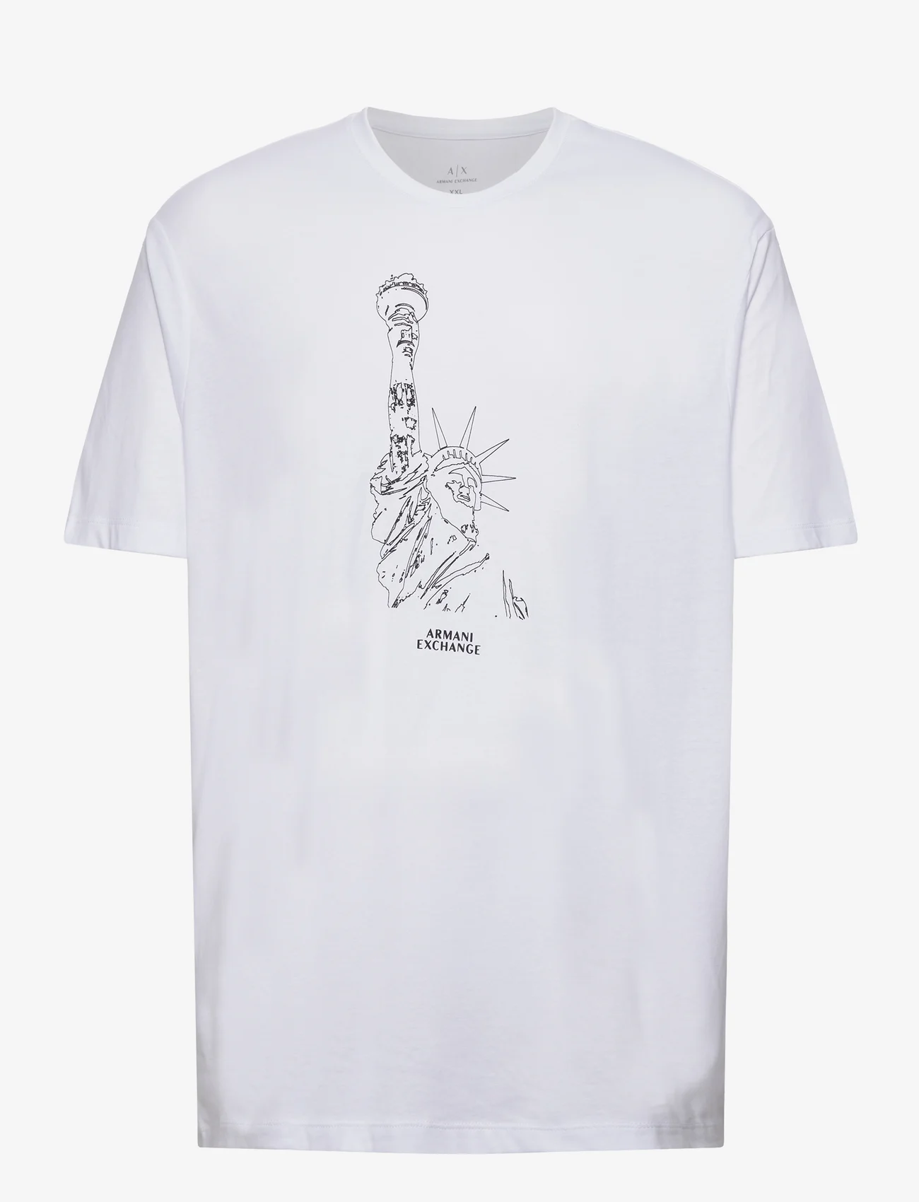 Armani Exchange - T-SHIRT - short-sleeved t-shirts - 21cr-white/new york - 0