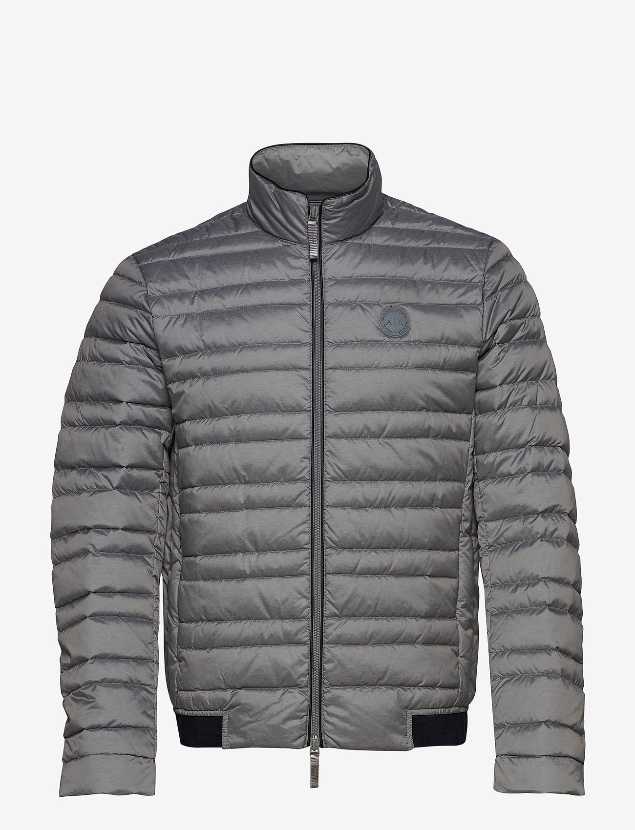 Armani Exchange - MAN WOVEN DOWN JACKET - htr grey/navy - 1