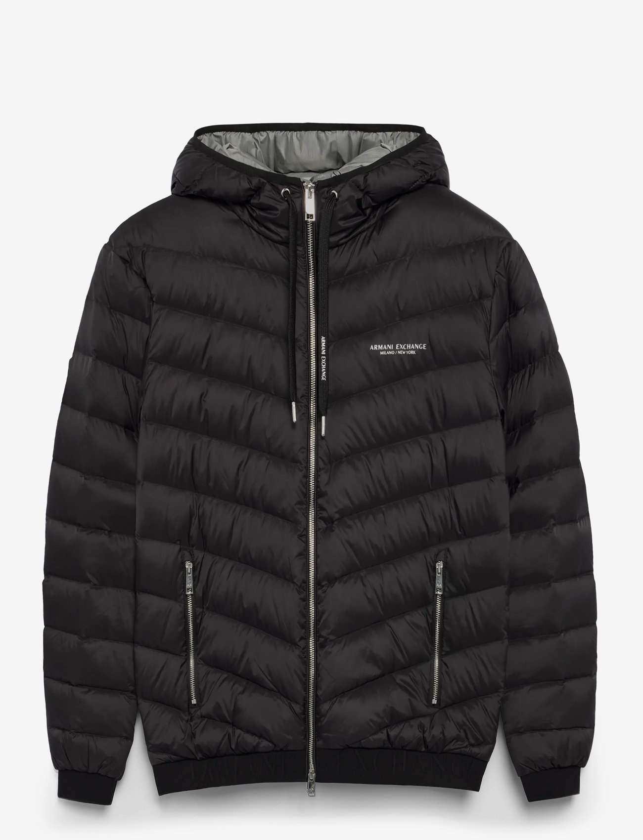 Armani Exchange - DOWN JACKET - vinterjackor - black/melange grey b - 1