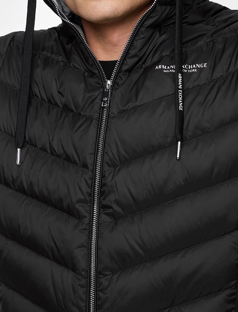 Armani Exchange - DOWN JACKET - vinterjackor - black/melange grey b - 5