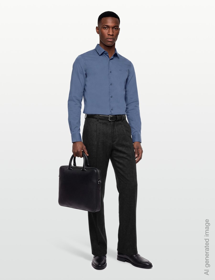 Armani Exchange - SHIRT - casual skjortor - vintage indigo - 0