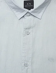 Armani Exchange - SHIRT - linnen overhemden - 15cz-illusion blue - 2