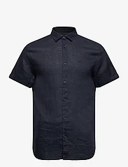 Armani Exchange - SHIRT - koszule lniane - 1510-navy - 0