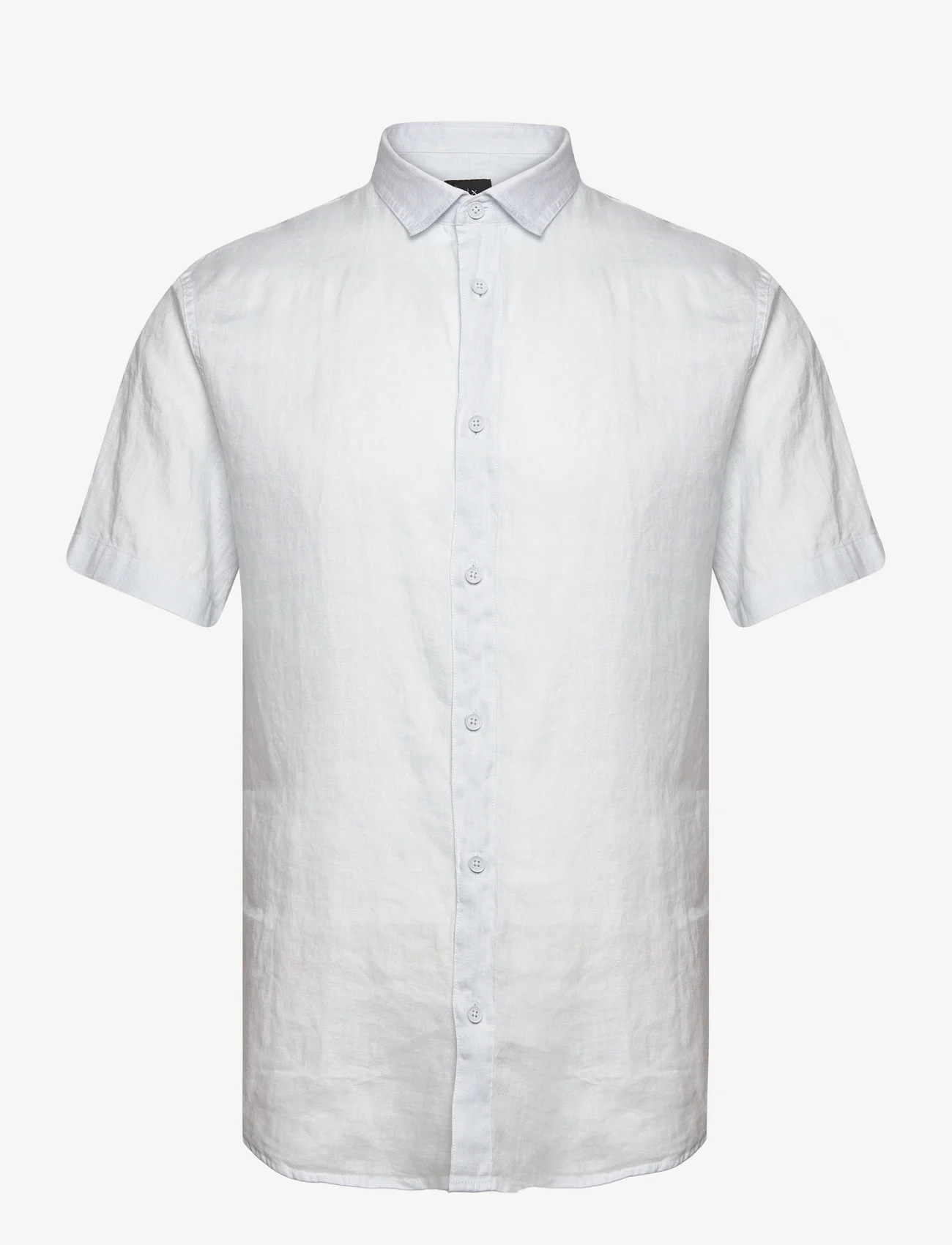 Armani Exchange - SHIRT - linen shirts - 15cz-illusion blue - 0