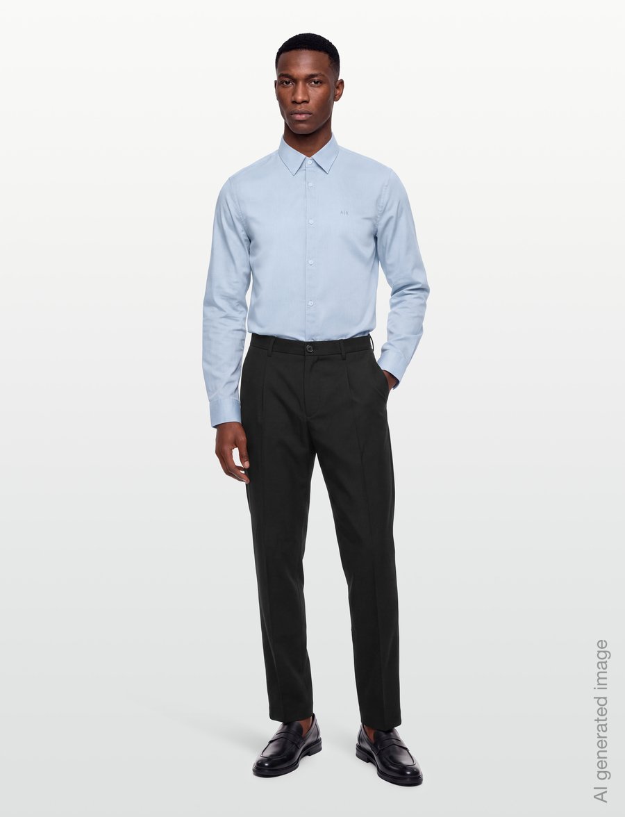 Armani Exchange - SHIRT - casual skjorter - light blue oxford/7b - 0
