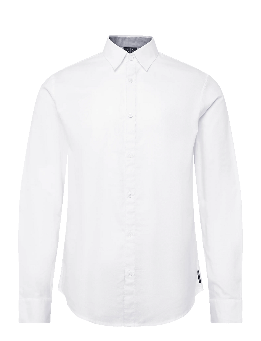 Armani Exchange - SHIRT - casual skjortor - white oxford/7blue/w - 0