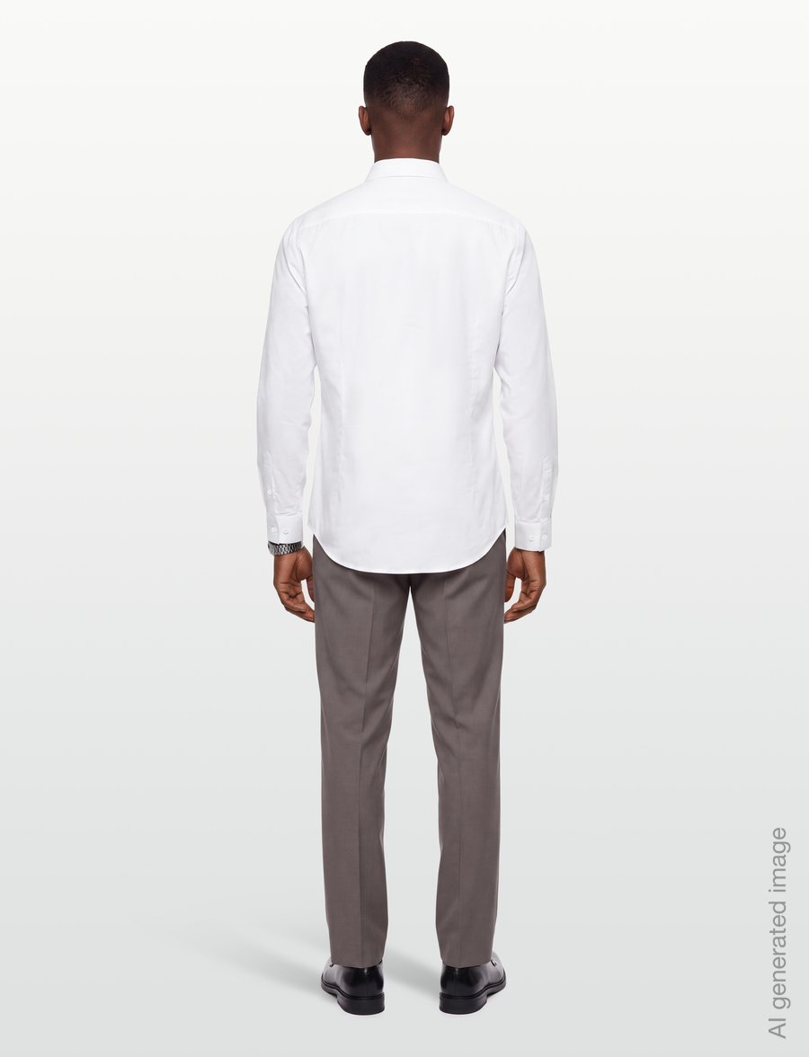 Armani Exchange - SHIRT - freizeithemden - white oxford/7blue/w - 4