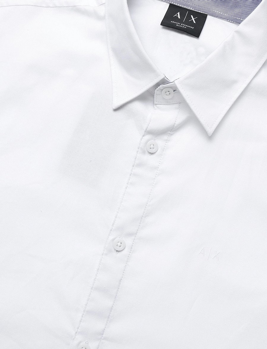 Armani Exchange - SHIRT - casual skjortor - white oxford/7blue/w - 2