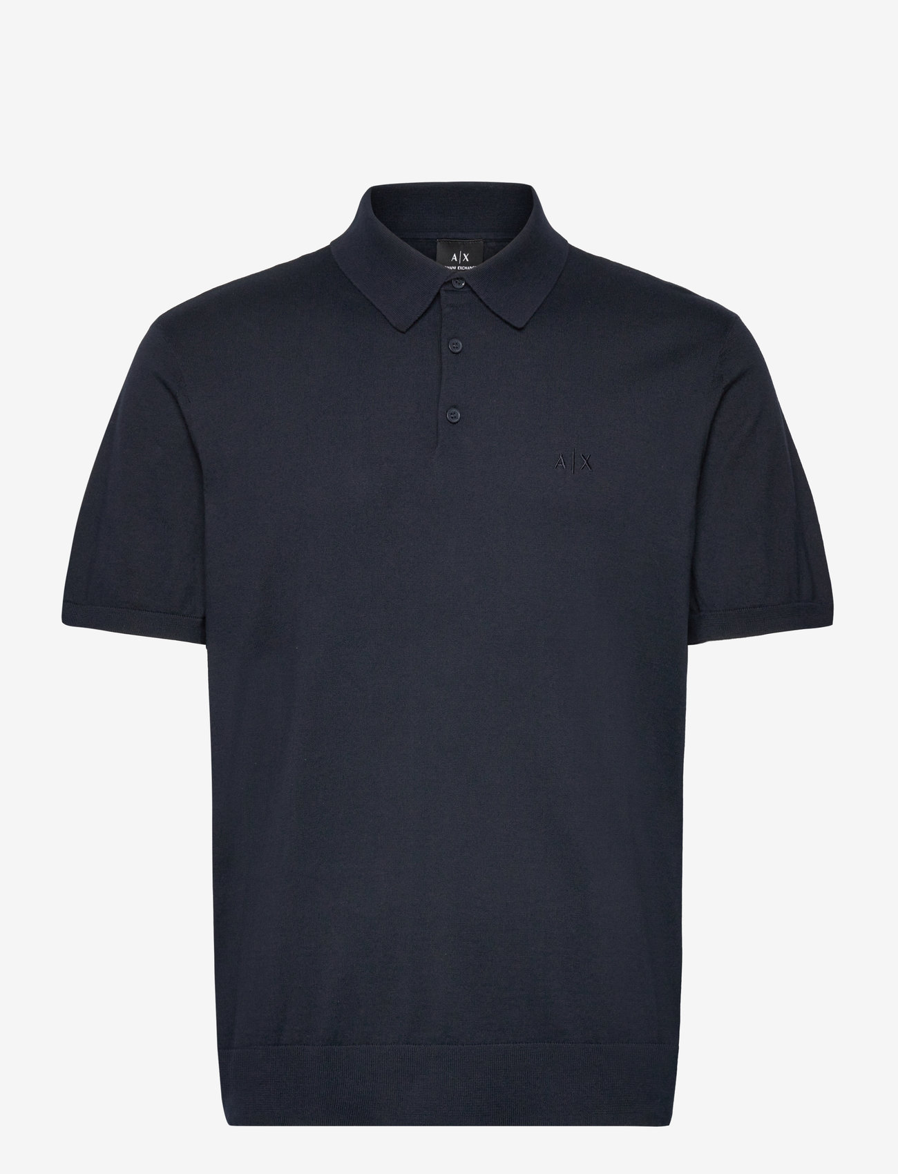 Armani Exchange - KNIT POLO - efterårstøj - navy - 0