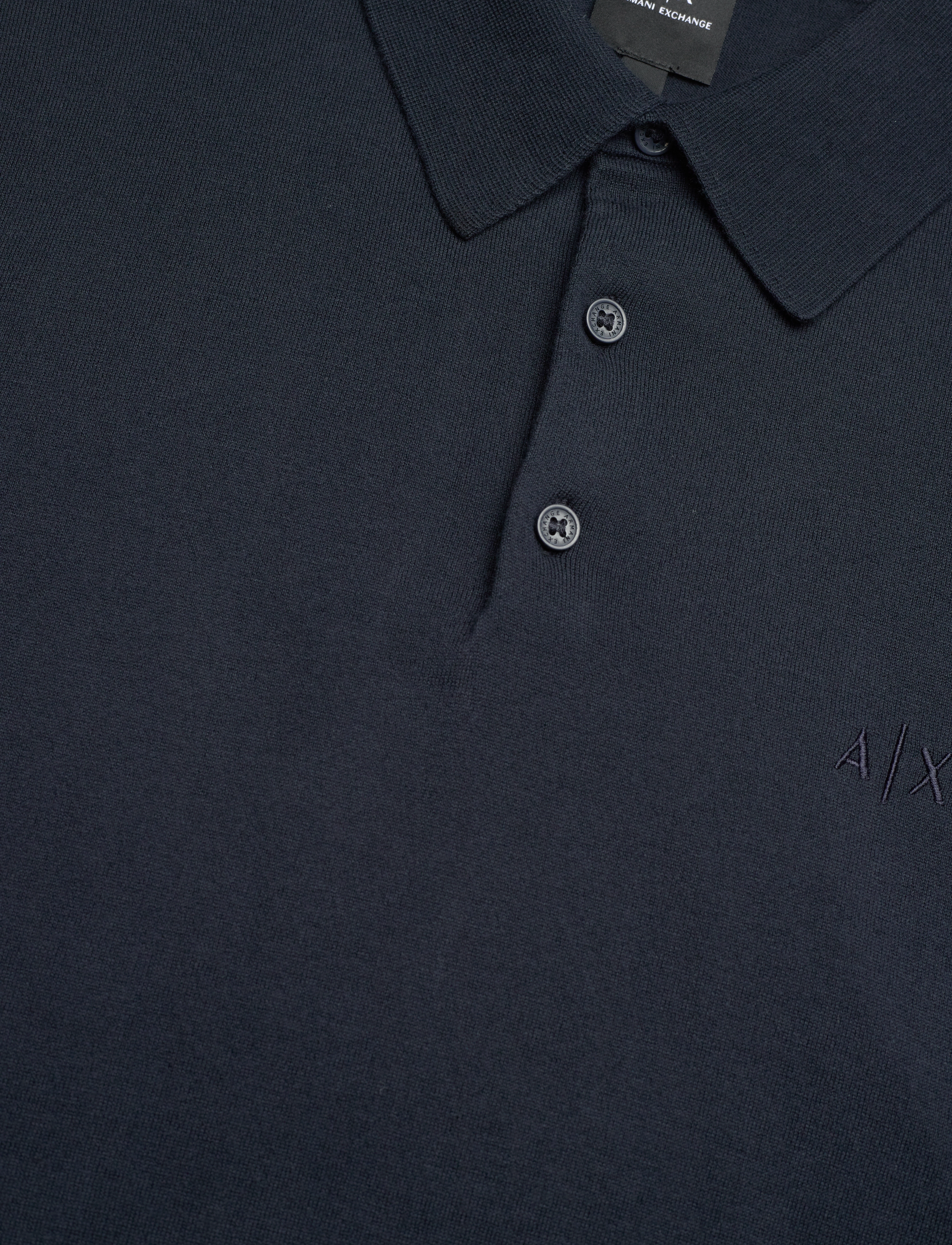Armani Exchange - KNIT POLO - navy - 2