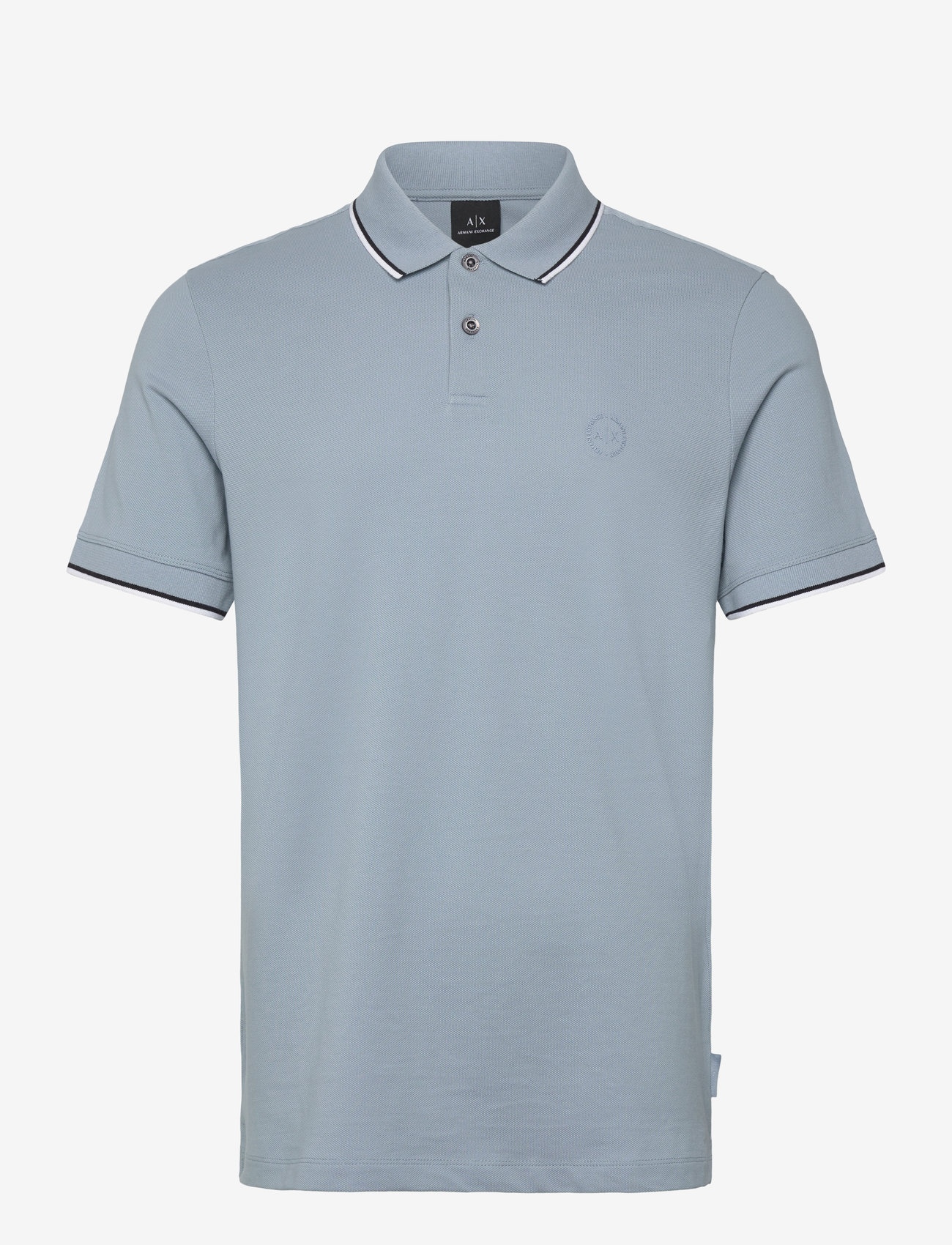 Armani Exchange - POLO SHIRT - kortærmede poloer - ashley blue - 0