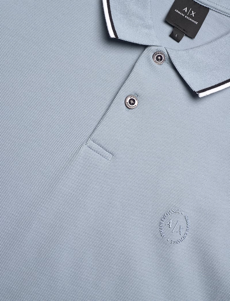 Armani Exchange - POLO SHIRT - kortærmede poloer - ashley blue - 2