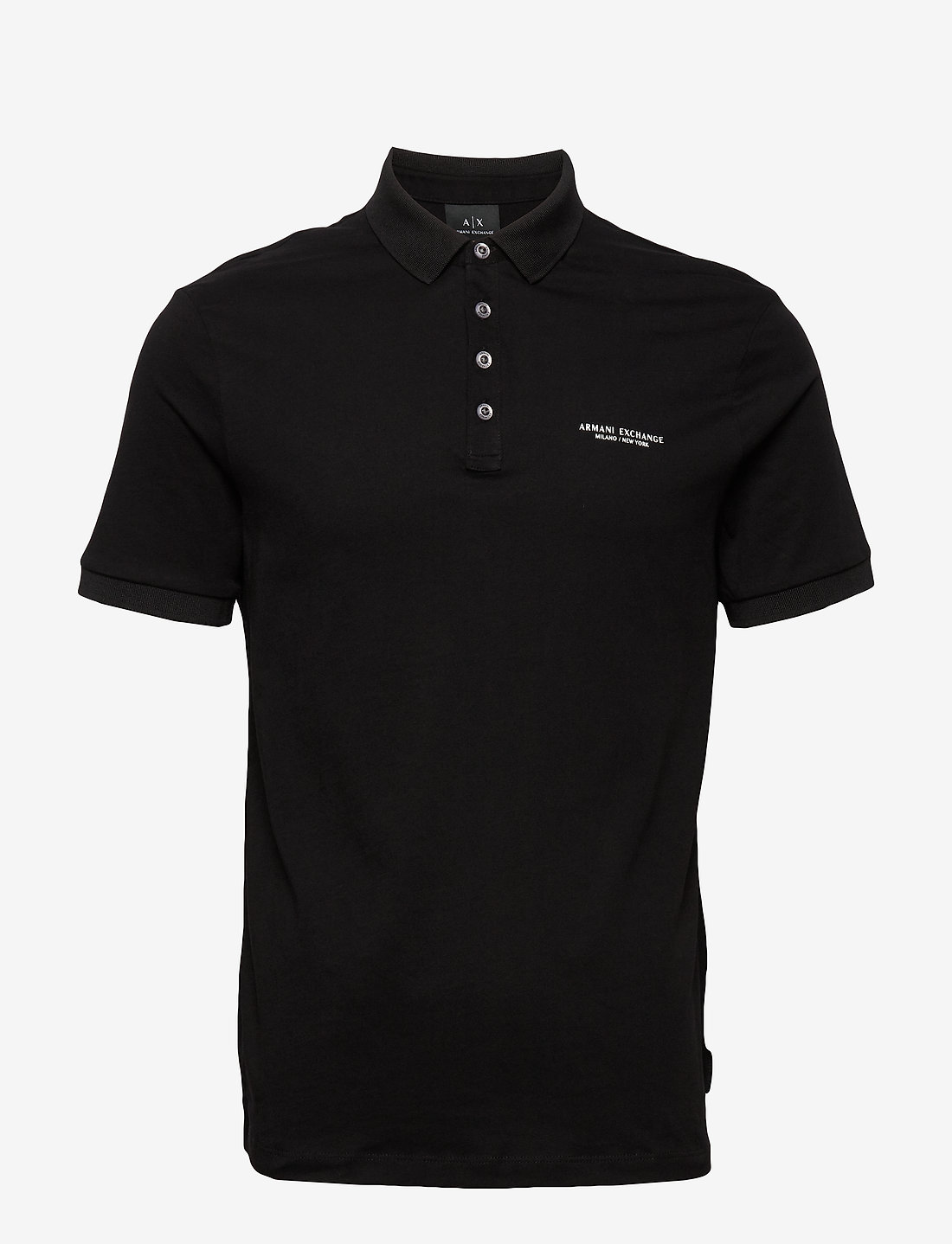 Armani Exchange - POLO SHIRT - kortärmade pikéer - black - 0