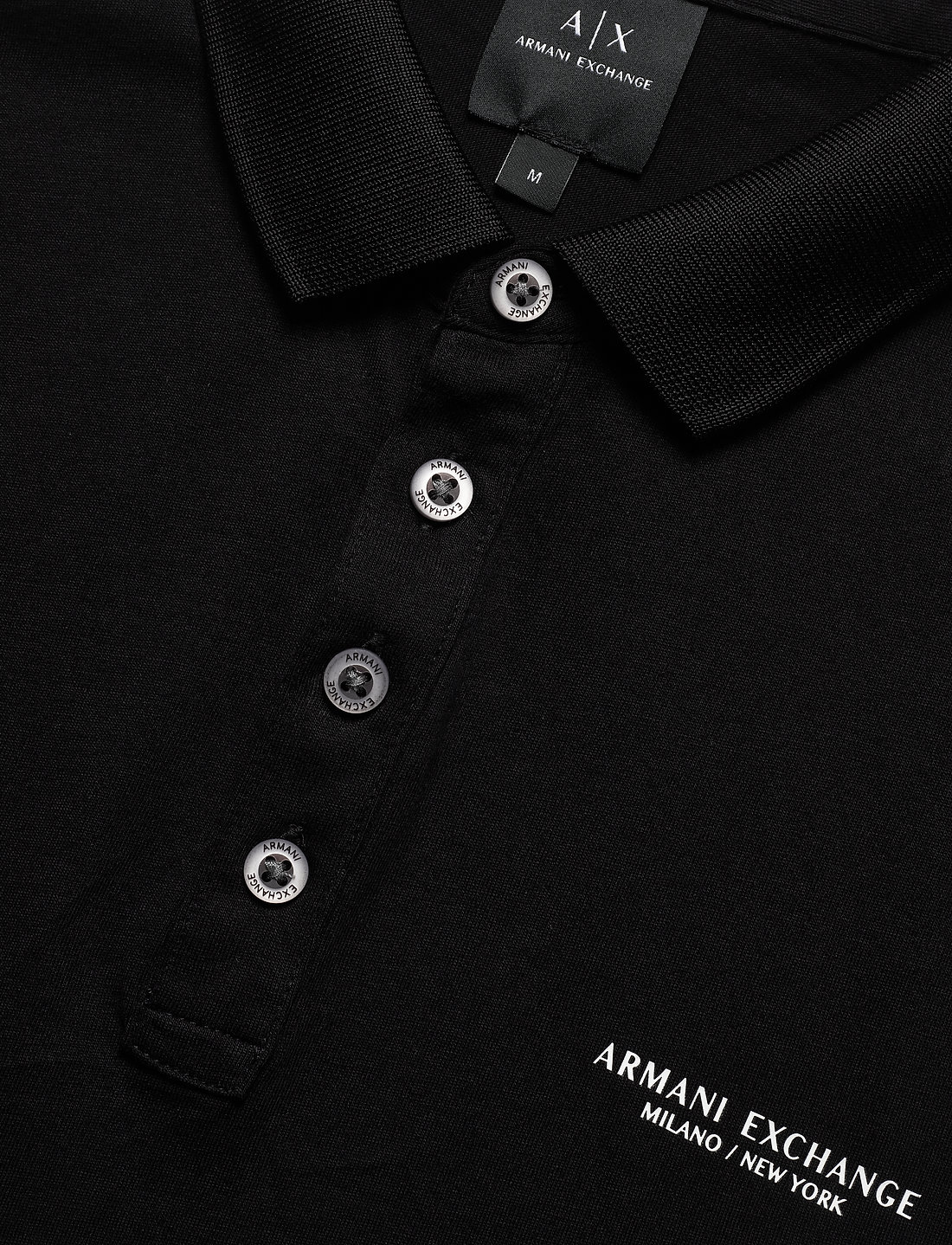 Armani Exchange - POLO SHIRT - kortärmade pikéer - black - 2
