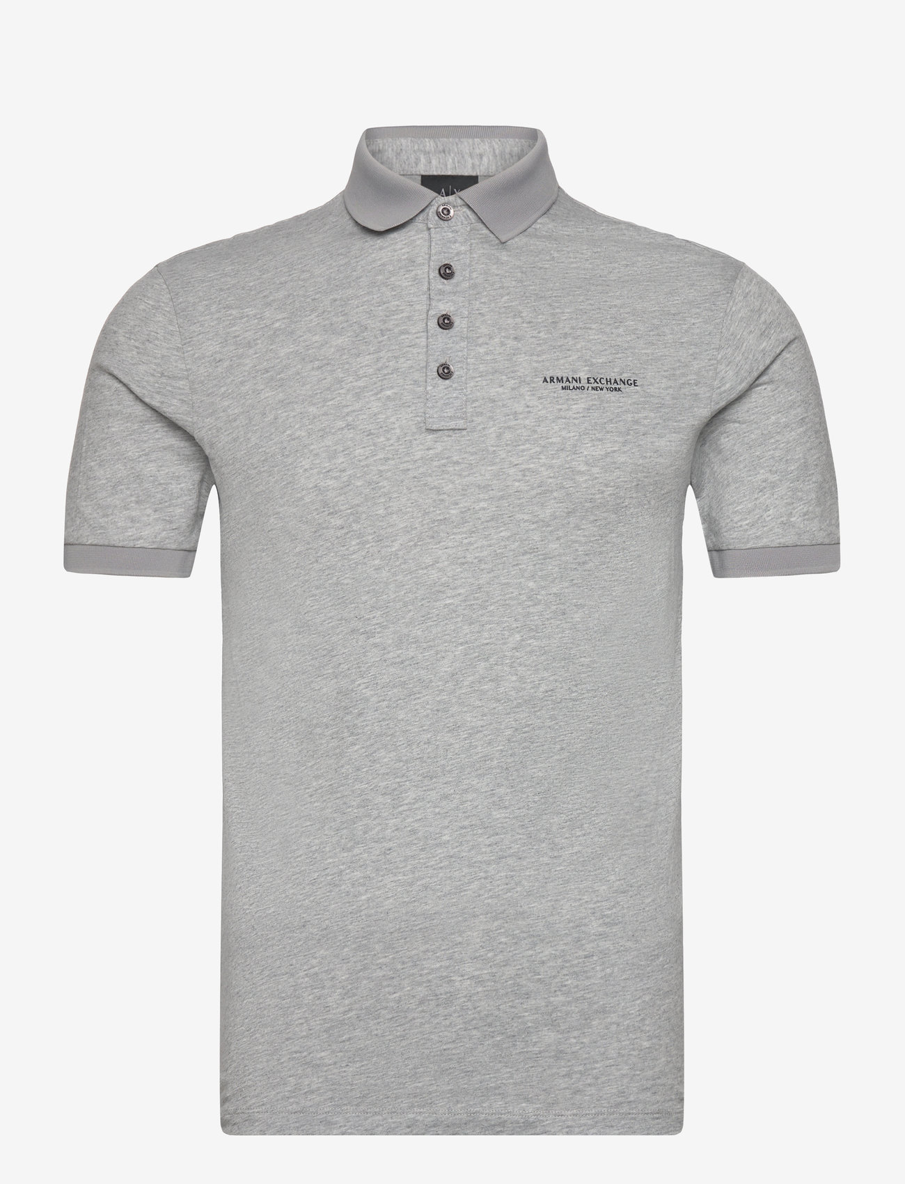 Armani Exchange - POLO SHIRT - kortärmade pikéer - bros bc06 alloy htr - 0