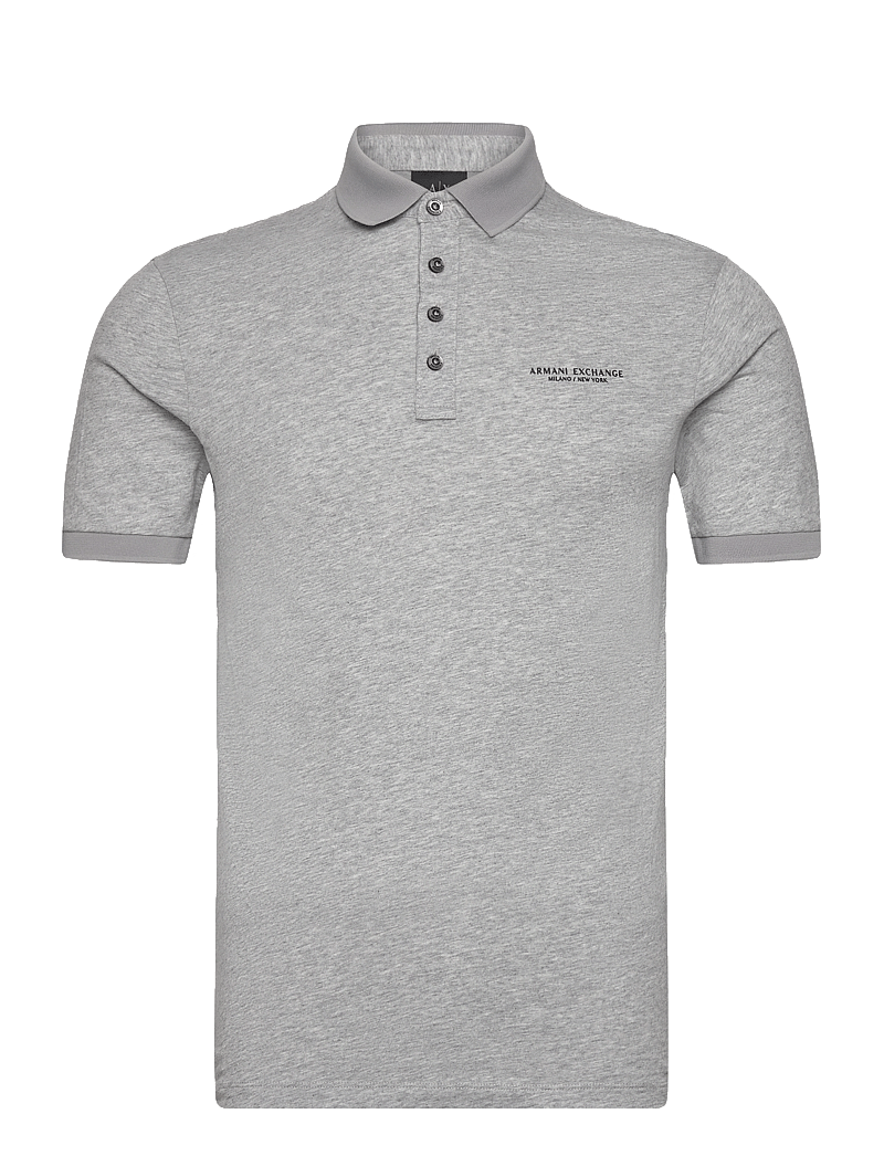 Armani Exchange - POLO SHIRT - kortärmade pikéer - bros bc06 alloy htr - 0