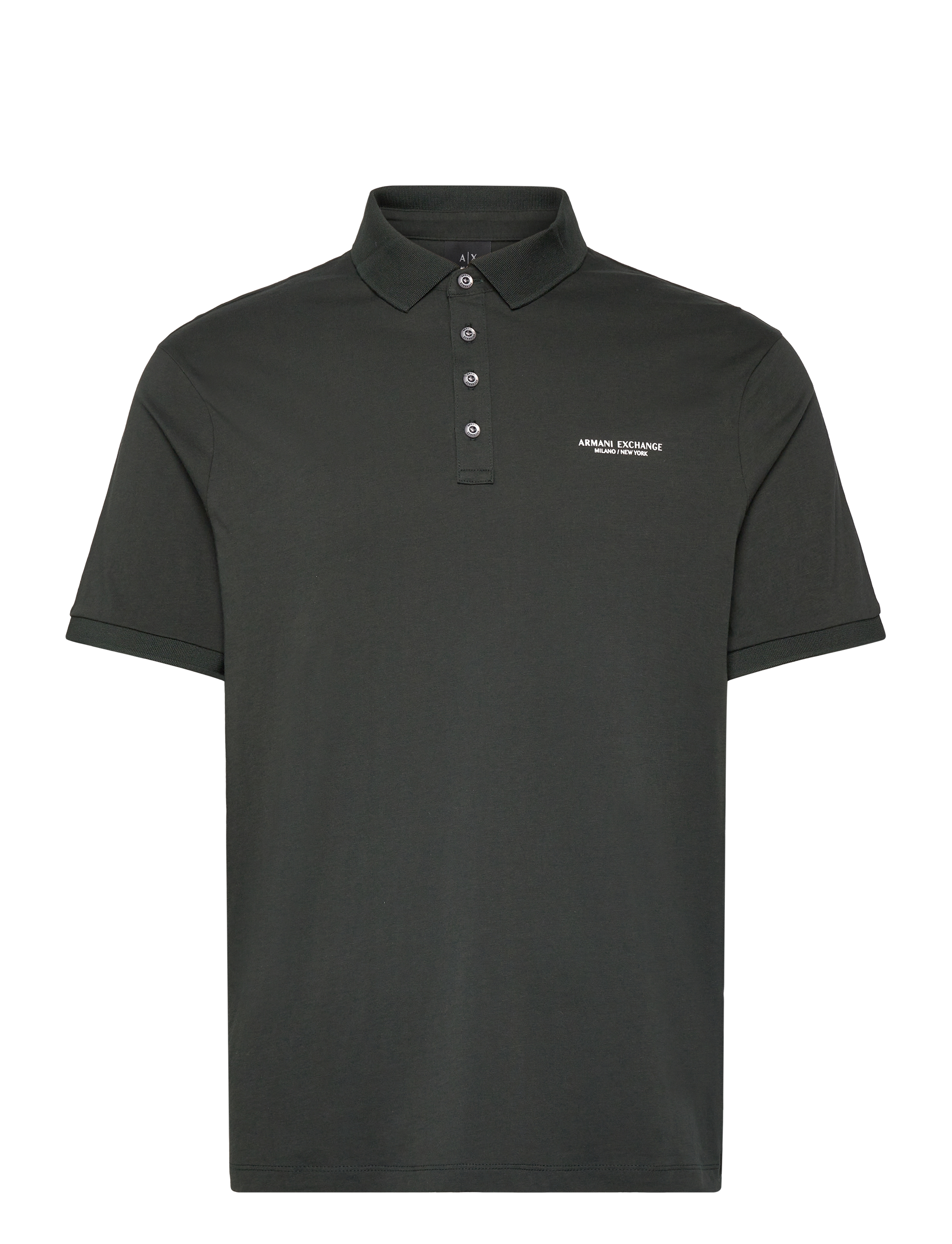 Armani Exchange POLO SHIRT - Apģērbi - JET SET / grey