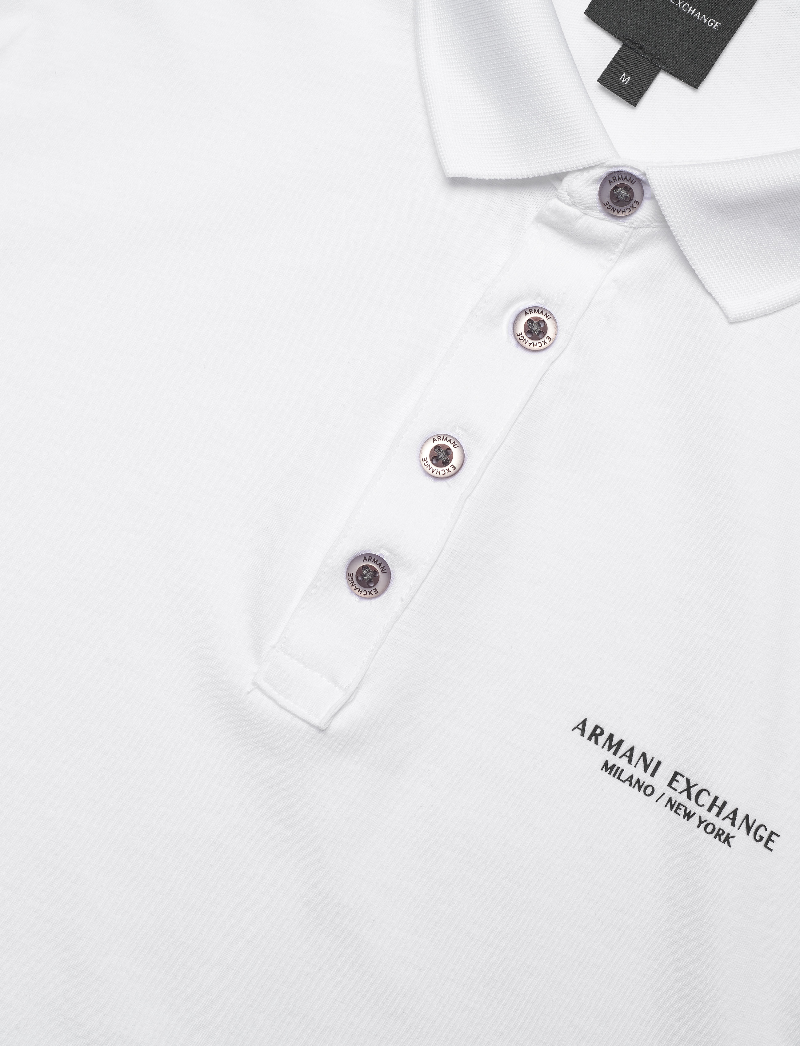 Armani Exchange - POLO SHIRT - kortærmede poloer - white - 2