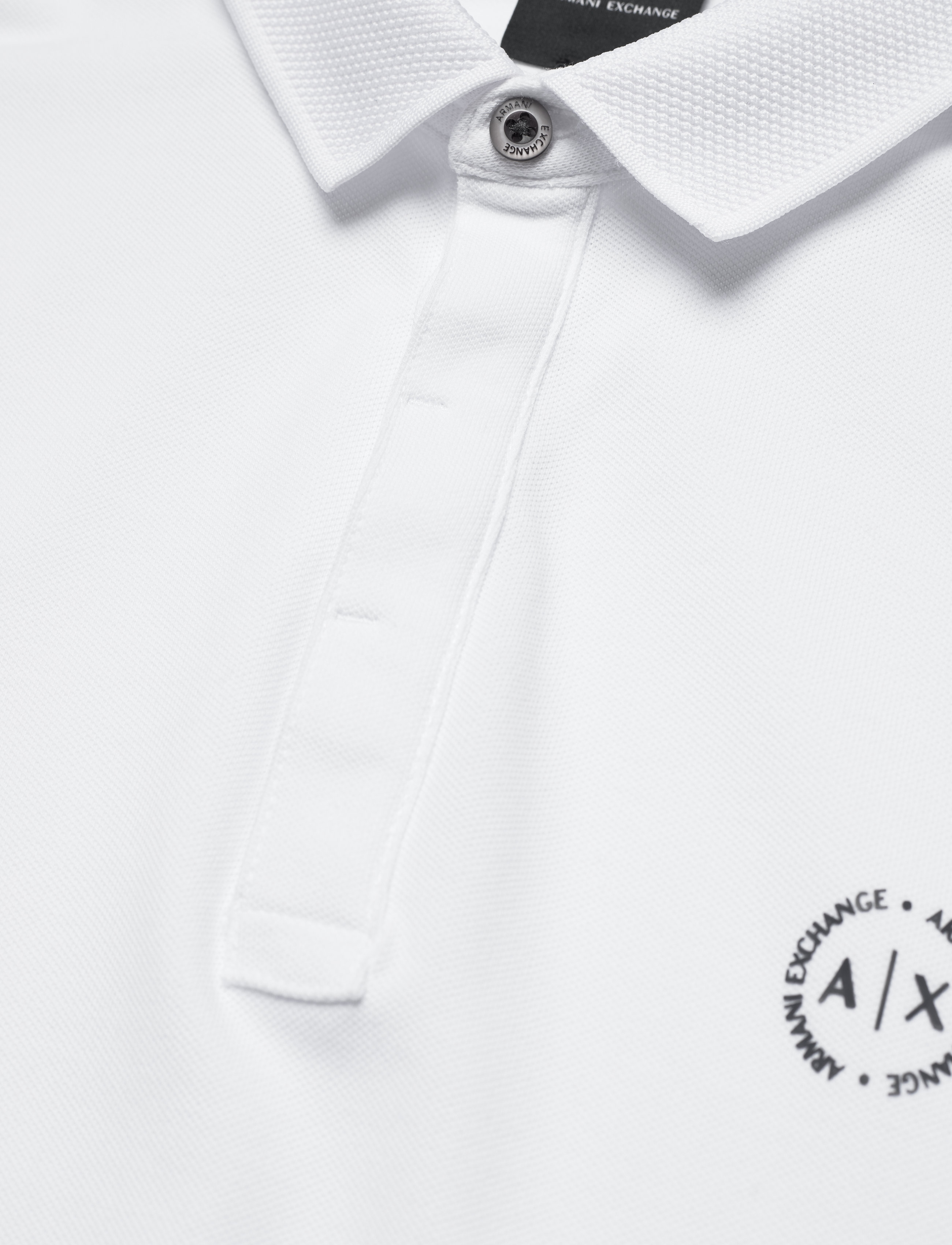 Armani Exchange - POLO SHIRT - kortærmede poloer - white - 2