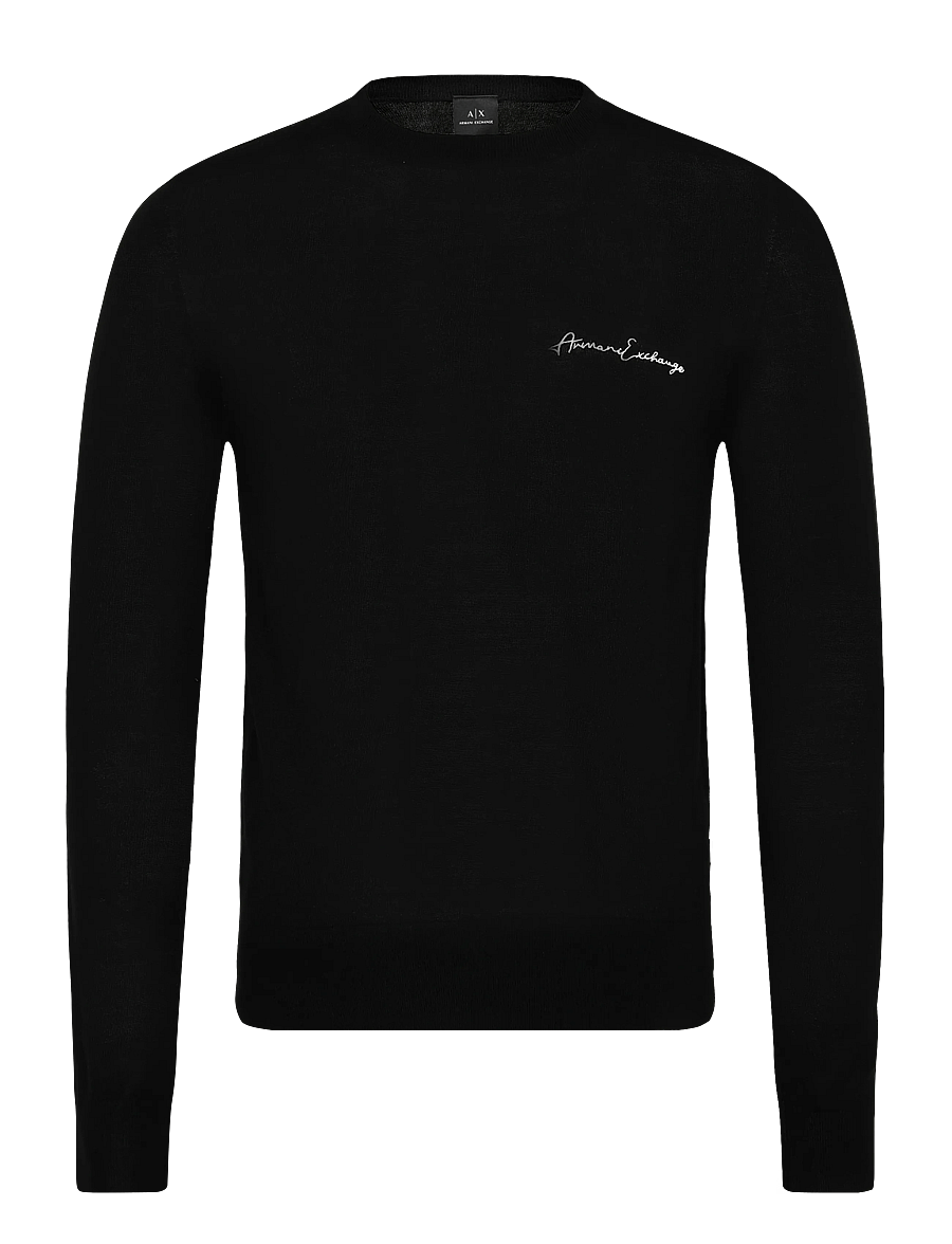 Armani Exchange - PULLOVER - rund hals - black - 0