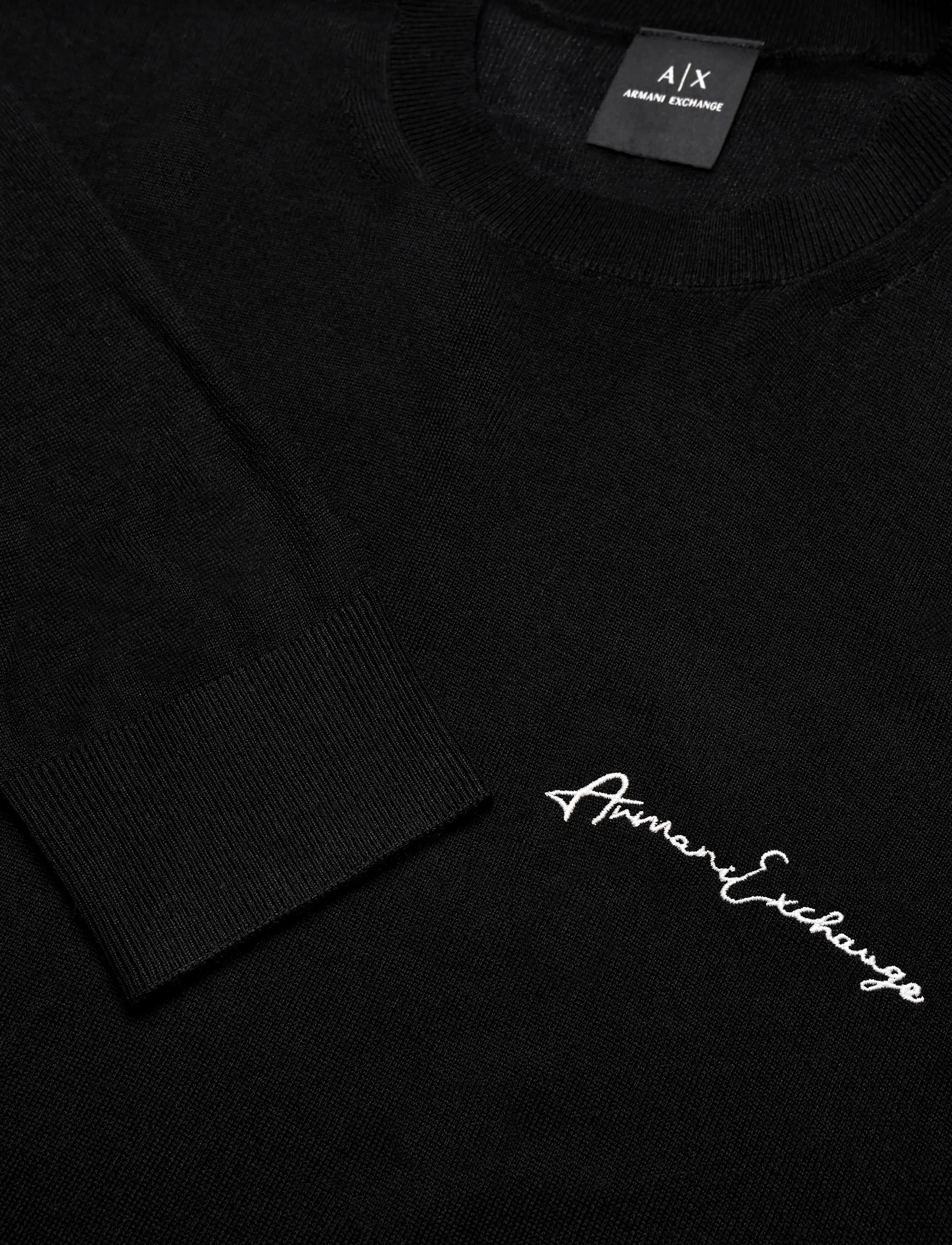 Armani Exchange - PULLOVER - rund hals - black - 2