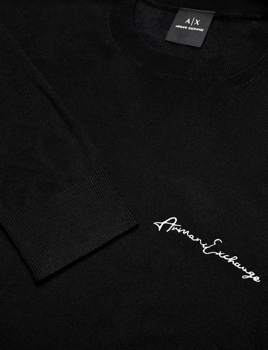 Armani Exchange - PULLOVER - rund hals - black - 2