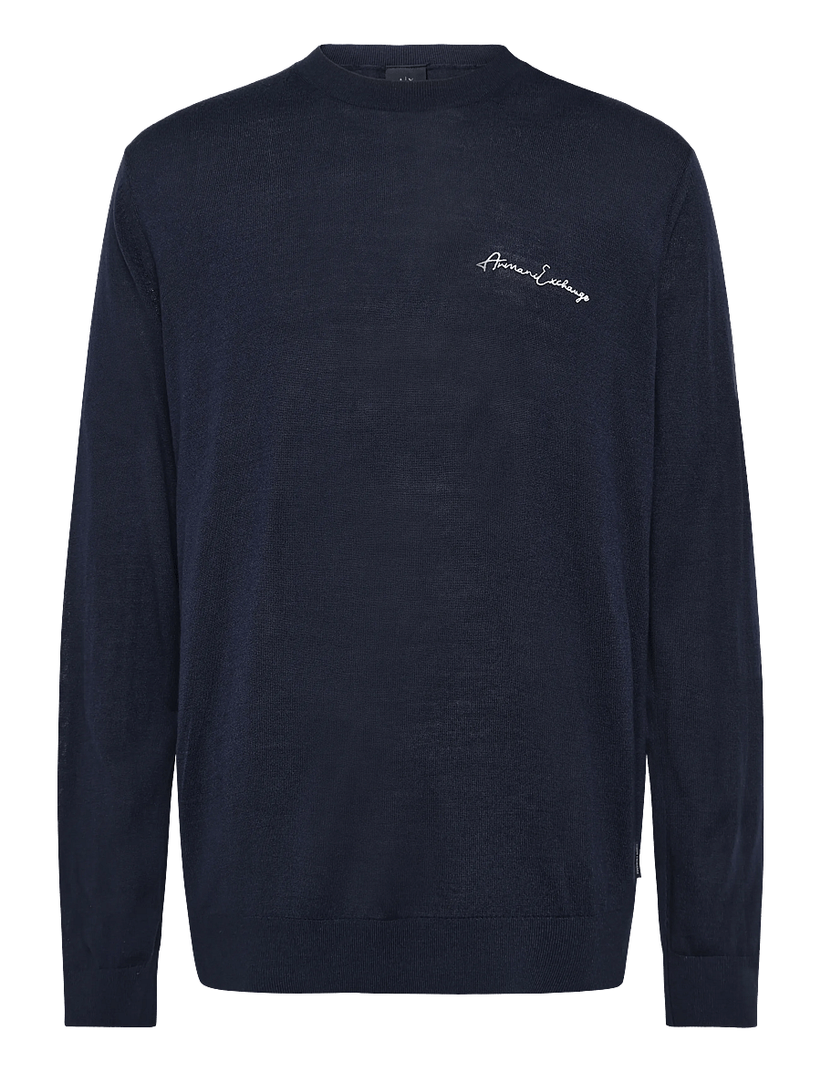 Armani Exchange - PULLOVER - Ümara kaelusega - navy - 0