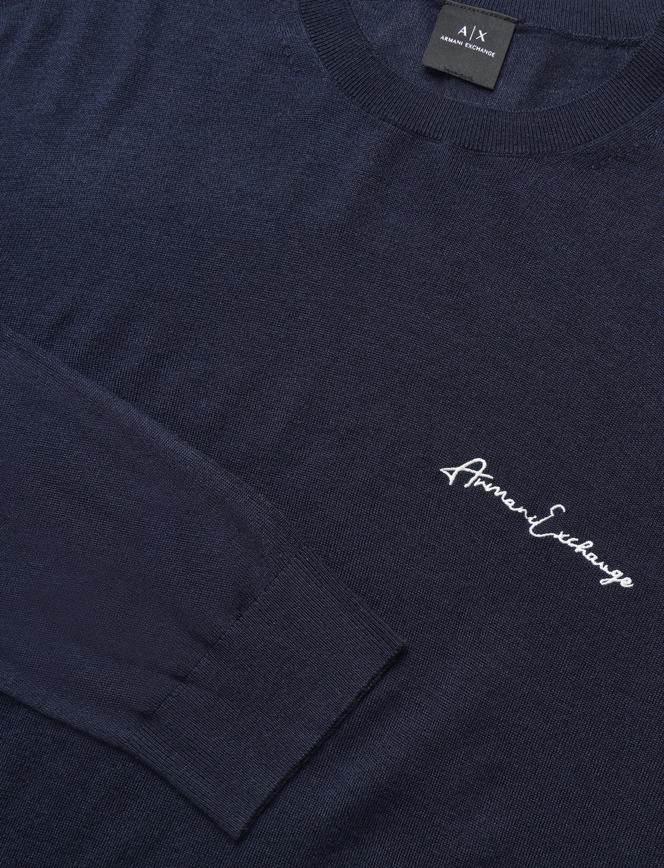 Armani Exchange - PULLOVER - navy - 2