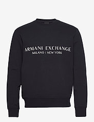Armani Exchange - SWEATSHIRT - sportiska stila džemperi - navy - 0
