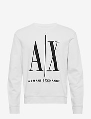 Armani Exchange - SWEATSHIRT - sportiska stila džemperi - white - 0
