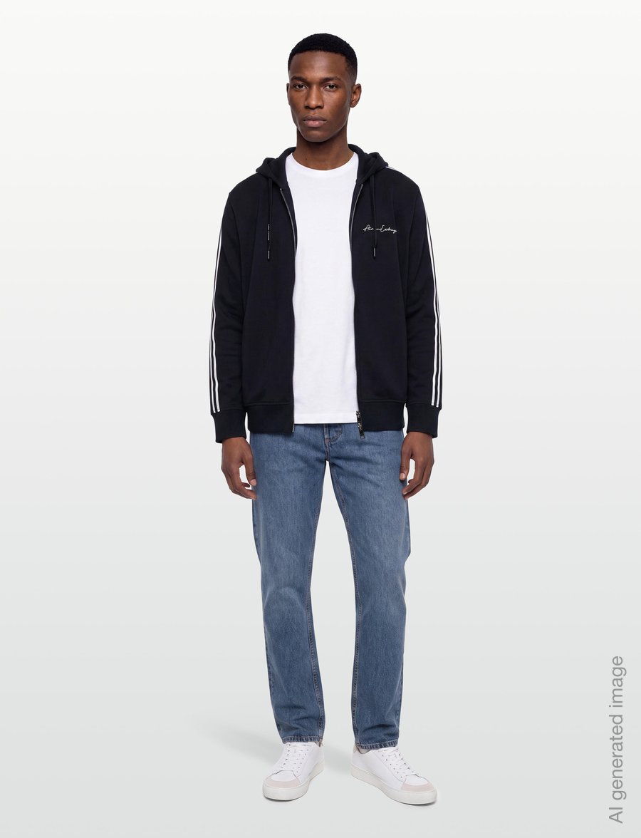Armani Exchange - SWEATSHIRT - kapuzenpullover - deep navy - 0