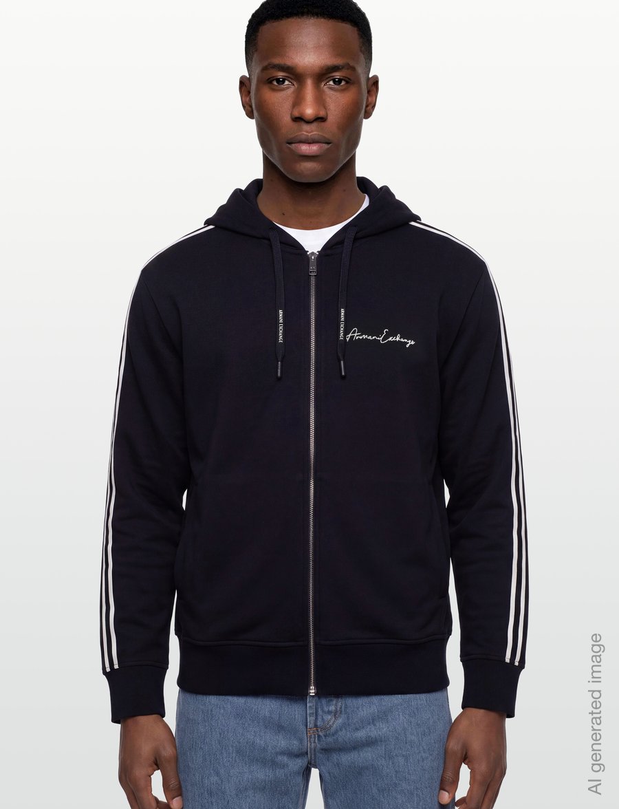 Armani Exchange - SWEATSHIRT - kapuzenpullover - deep navy - 3