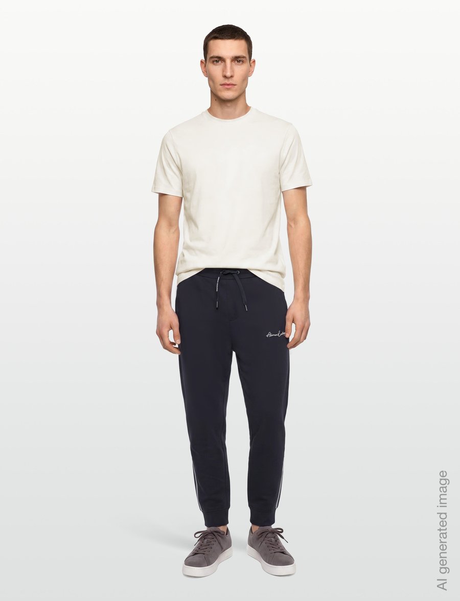 Armani Exchange - TROUSER - joggingbyxor - navy - 0
