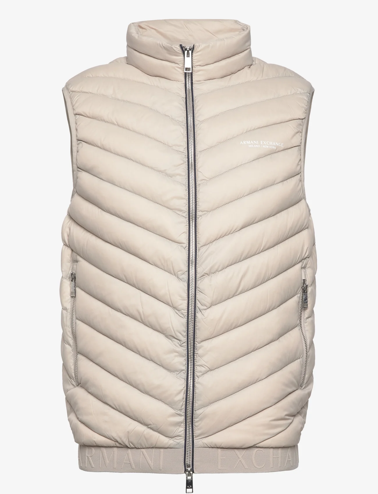 Armani Exchange - DOWN VEST - spring jackets - 7904-silver lining/ deep - 0