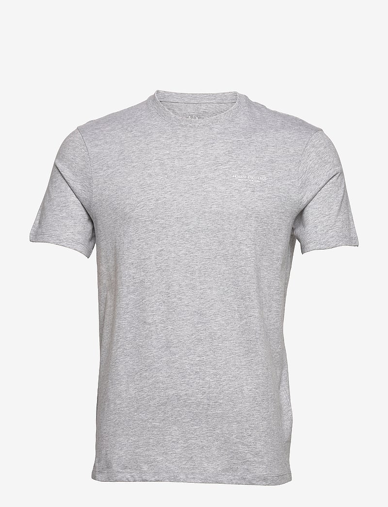 Armani Exchange - T-SHIRT - kortärmade t-shirts - b09b htr grey - 0