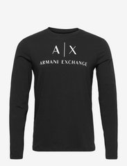 Armani Exchange - T-SHIRT - langermede t-skjorter - black - 0