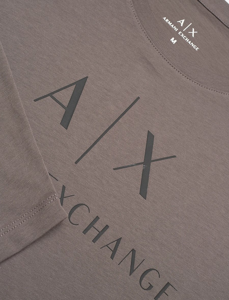Armani Exchange - T-SHIRT - długi rękaw - dark gull gray - 2