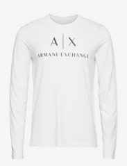 Armani Exchange - T-SHIRT - langermede t-skjorter - white - 0
