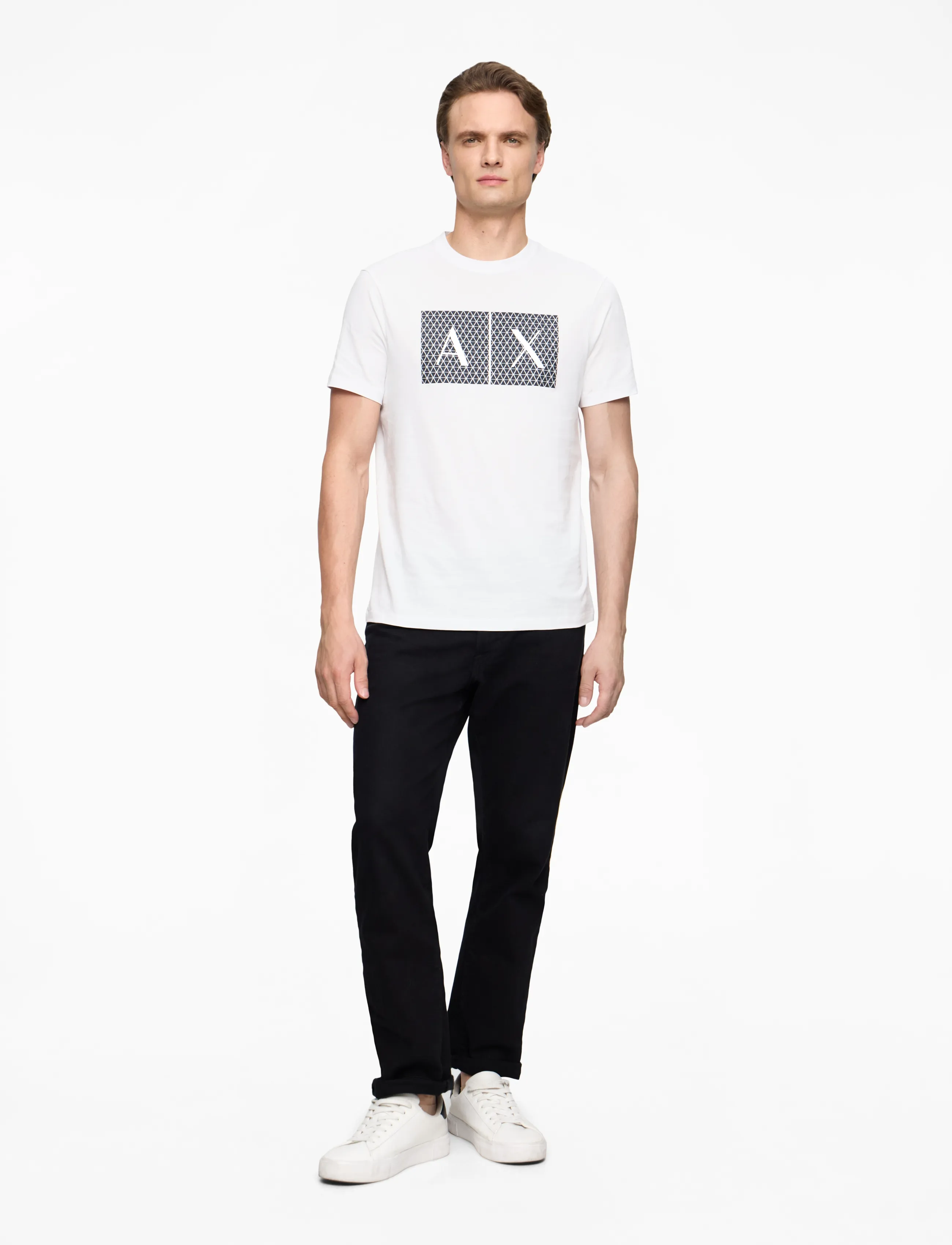 Armani Exchange - T-SHIRT - short-sleeved t-shirts - white - 2