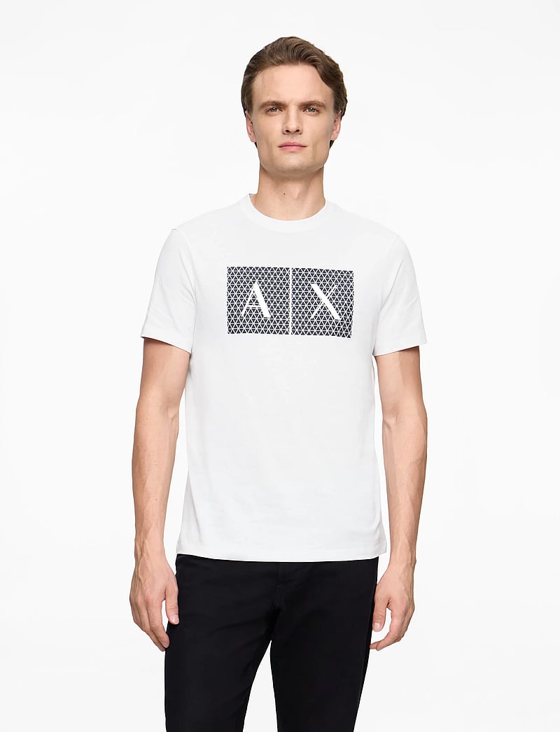 Armani Exchange - T-SHIRT - kortärmade t-shirts - white - 0