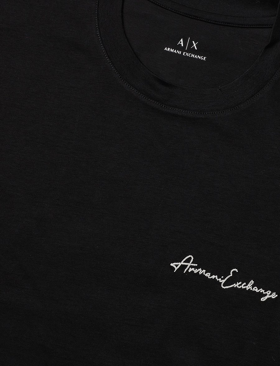 Armani Exchange - T-SHIRT - kurzärmelige t-shirts - black - 5