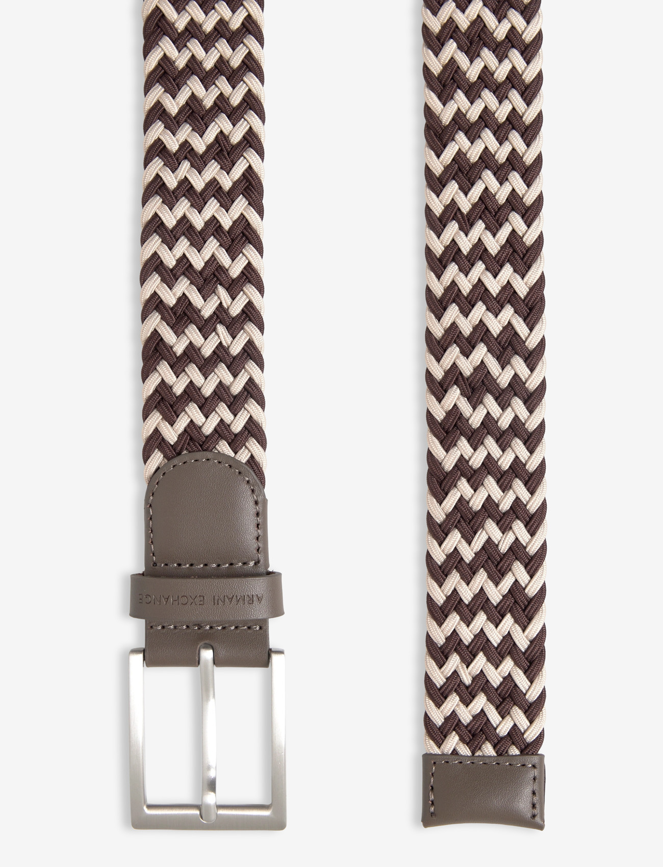 Armani Exchange - TONGUE BELT - klassikalised vööd - major brown/cream - 1