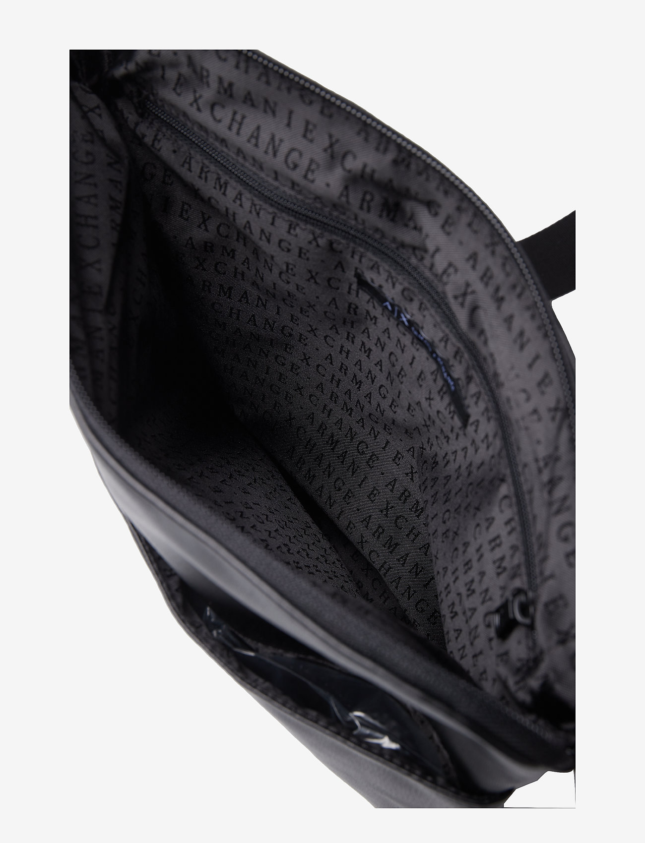 Armani Exchange - MAN PVC/PLASTIC MESSENGER BAG - black/gun metal - 3