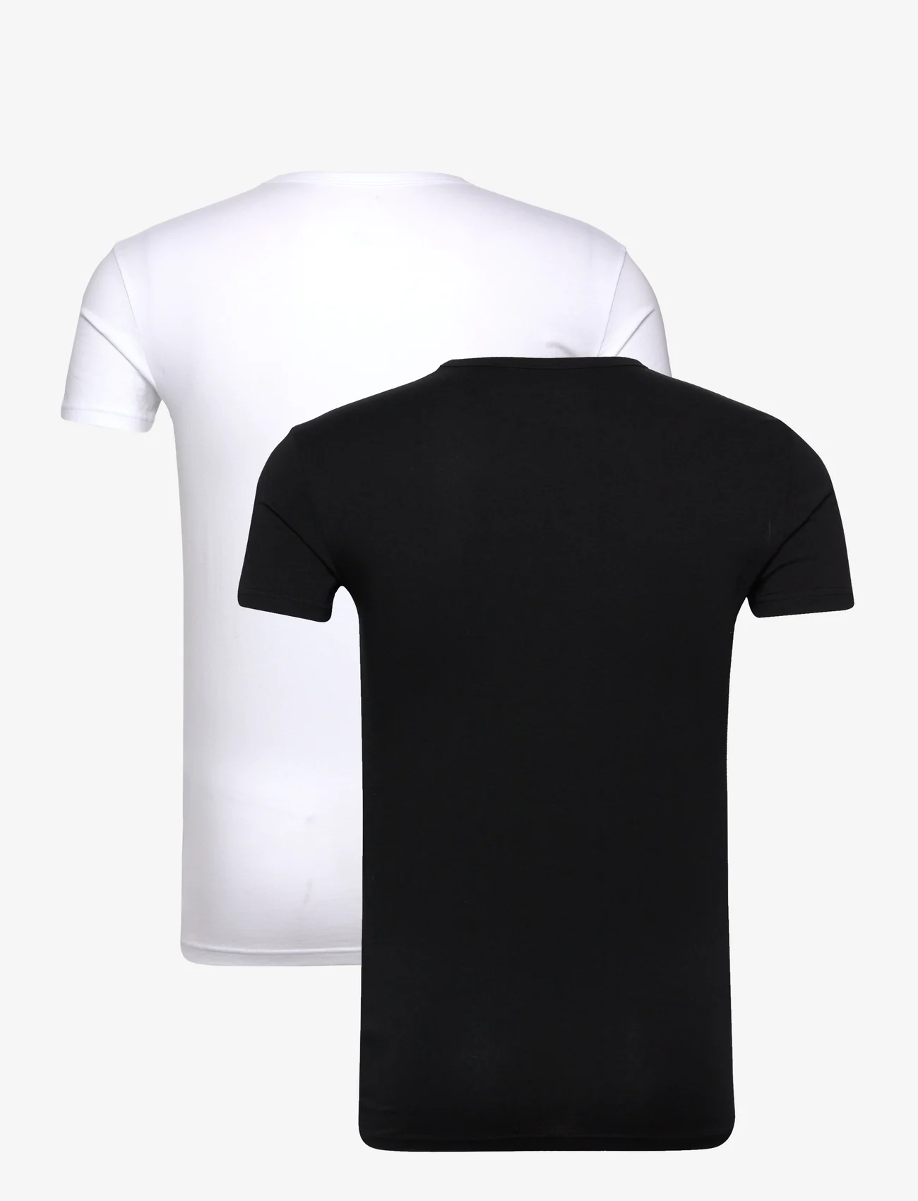 Armani Exchange - MEN'S 2-PACK T-SHIRT - laisvalaikio marškinėliai - 42520-black/white - 1