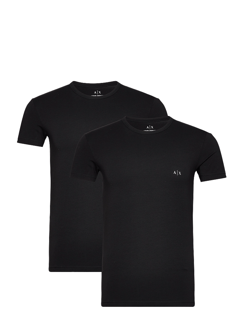 Armani Exchange - LOUNGEWEAR SET - multipack t-shirts - nero/nero - 0