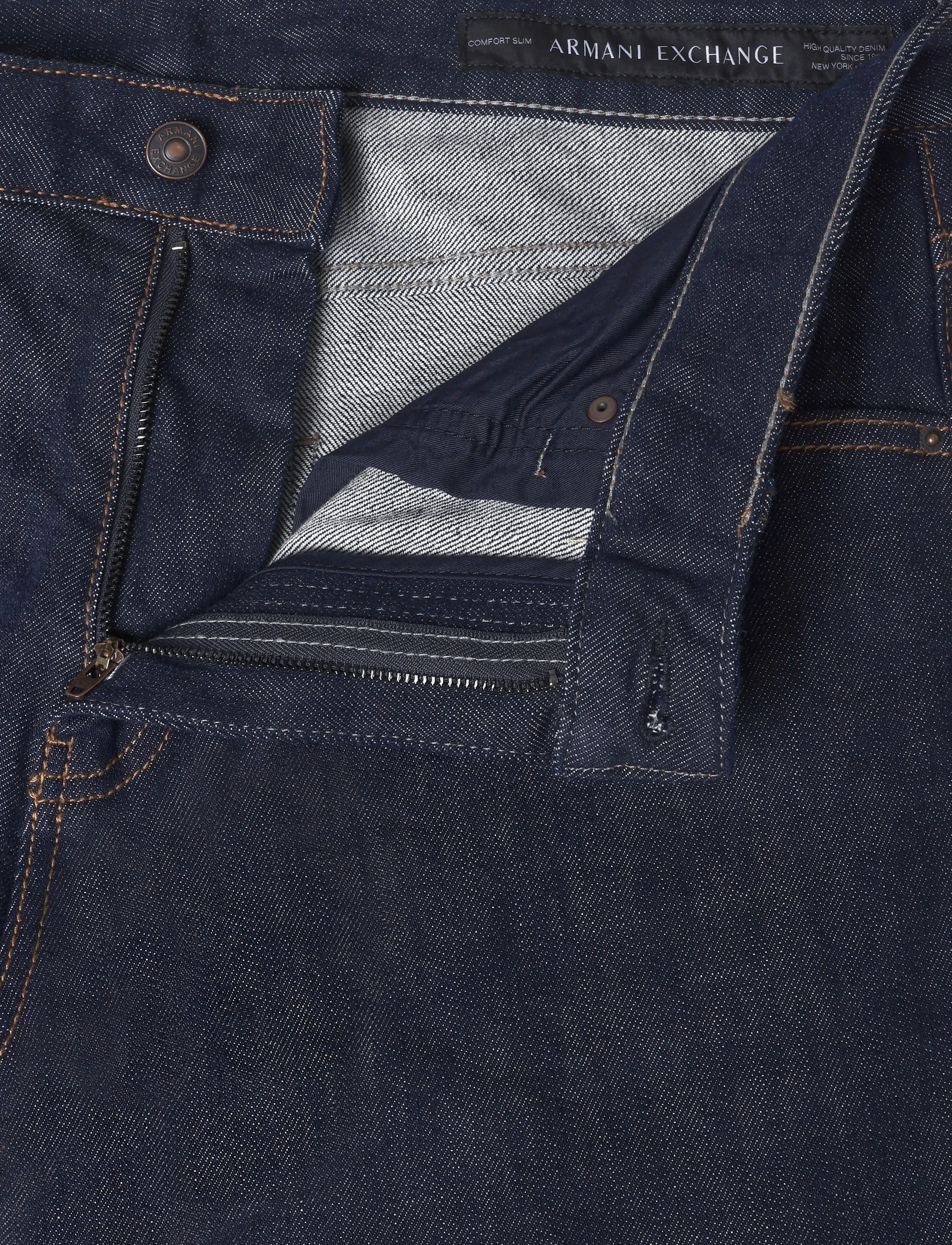Armani Exchange - 5 POCKETS PANT - regular jeans - blue denim - 3